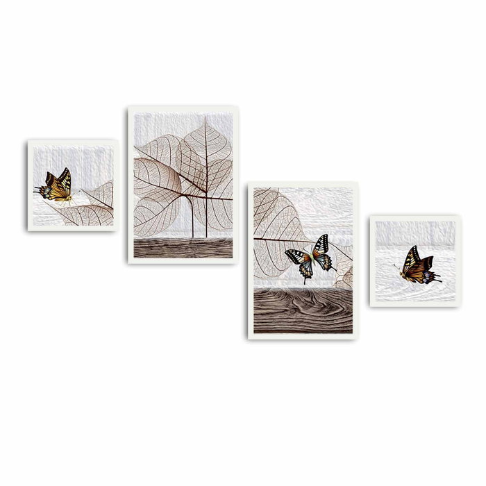 Wallity Cuadro Decorativo Enmarcado en MDF (4 Piezas) Wallity Cuadro Decorativo Enmarcado en MDF (4 Piezas)
